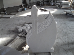 White Marble Tombstone and Monument