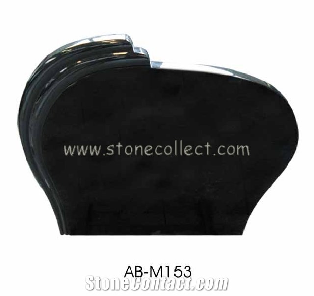 Hebei Black Granite Tombstone AB-M153