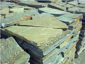 Karystos Schist Flagstone Paving, Green Schist