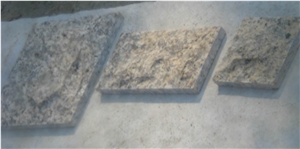 Tiger Skin Yellow Mushroom, Tiger Skin Yellow Granite Mushroom Stone
