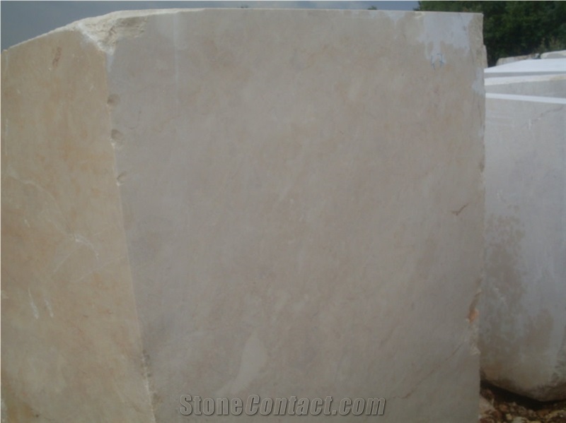 Moon Cream Beige Marble Block