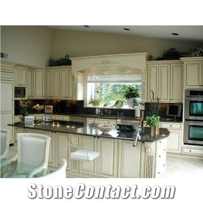 Angola Black Granite Kitchen Countertop