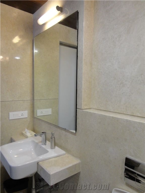 Crema De Novo Marble Tile, Turkey Beige Marble