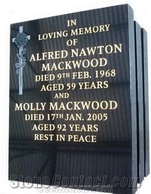 China Black Granite Tombstone