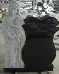 Absolute Black Granite Tombstone Absolute Black Granite Tombstone