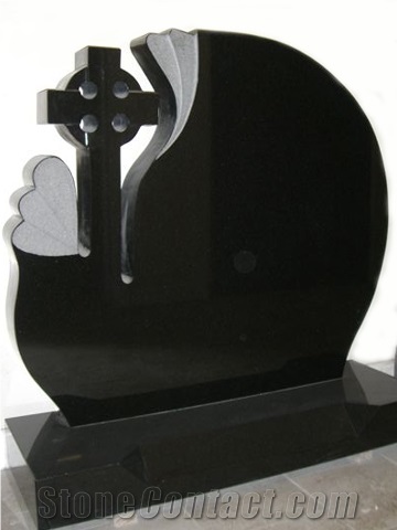 China Black Granite Tombstone