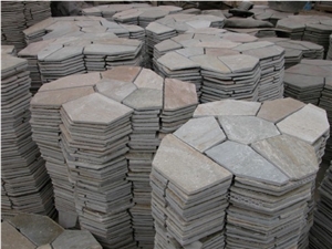 China Multicolor Slate Flagstone Walkway Pavers