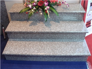 Chinese G603 Granite Grey Black Step,Staircase Risers