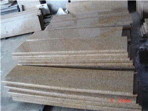 High Quality Step, Rusty Yellow Granite Steps