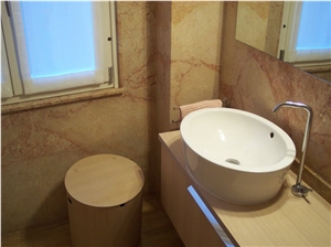 Rosa Corallo Marble Bathroom Wall Tiles, Italy Pink Marble Rosa Corallo Marble Bathroom Wall Tiles, Italy Pink Marble