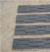 Black Slate Stacked Stone