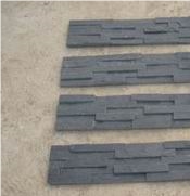 Black Slate Stacked Stone