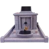 China Grey Granite Korean Style Tombstone