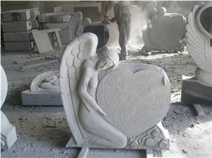 White Granite Heart Headstone,Monument White Granite Heart Headstone,Monument