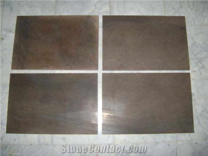 Caesar Brown Limestone Slabs & Tiles, Tunisia Brown Limestone