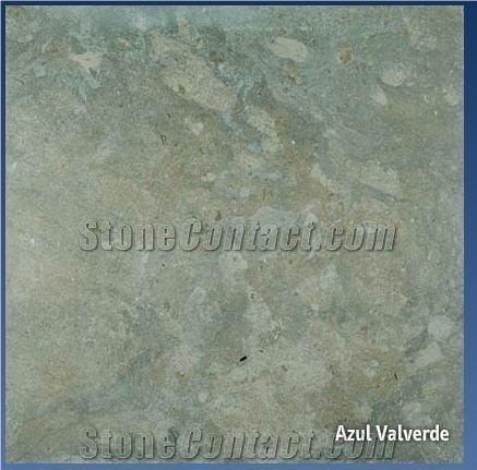 Azul Valverde, Portugal Blue Limestone Slabs & Tiles