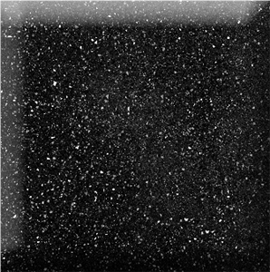 Solid Surface Pure Acrylic Black Quartz Stone