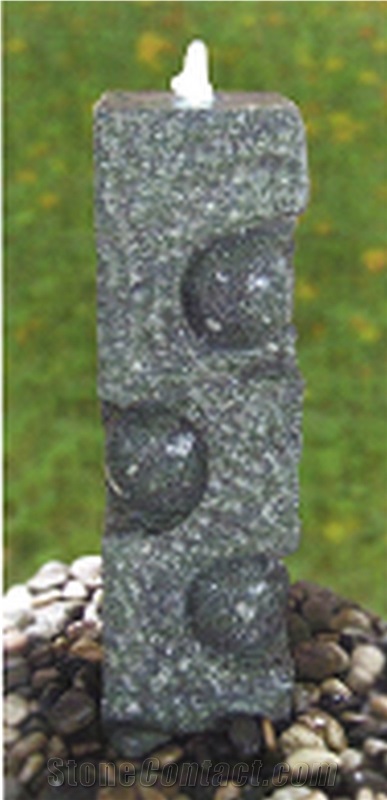 G654 Pillar Water Fountain, G654 Black Granite Fountain
