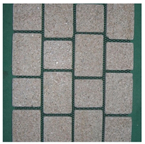 Net-paste Paving Stone, Beige Granite Paving Stone