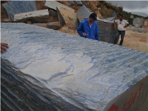 Azul Macauba Quartzite Block, Brazil Blue Quartzite