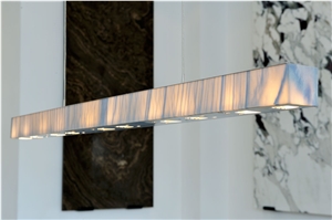 Azul Macauba Quartzite Lamp, Blue Quartzite Home Decor