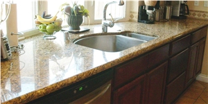 Giallo Santa Cecilia Granite Countertop, Yellow Granite