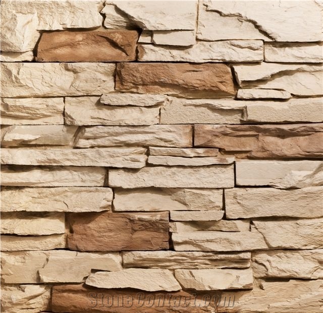 Beige Sandstone Ledge Stone