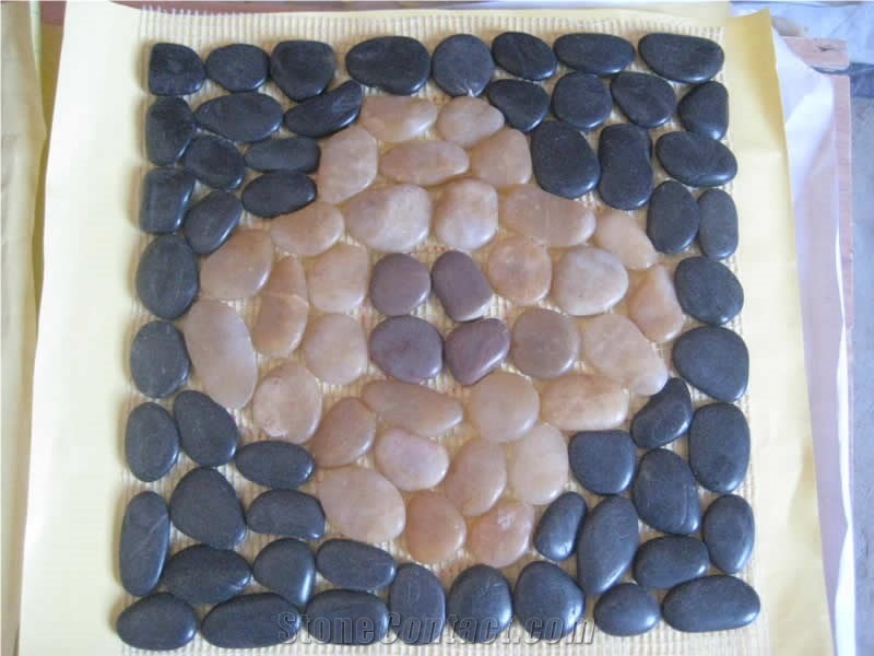 Yellow Onyx Pebble Mosaic