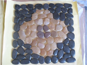 Yellow Onyx Pebble Mosaic