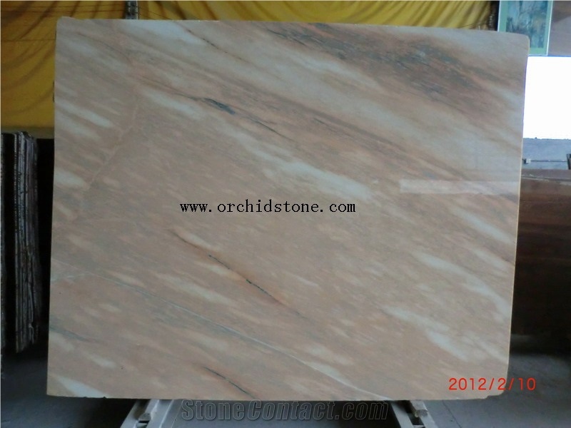 Lotus Red Marble Slabs, China Pink Marble