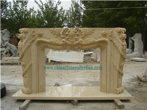 Fireplace Marble Beige