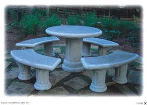 Granite Stone Table Set