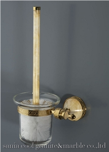 Toilet Cup Holder, Yellow Onyx Furniture