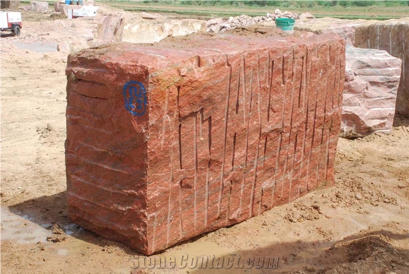 Romantica Red Granite Block
