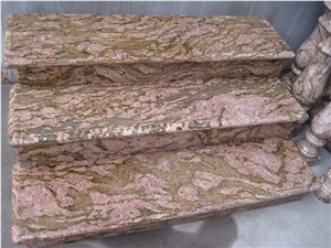 Red Dragon Granite Stairs