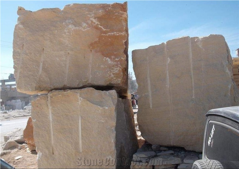 Yellow Mango Stone, New Yellow Stone Limestone Block
