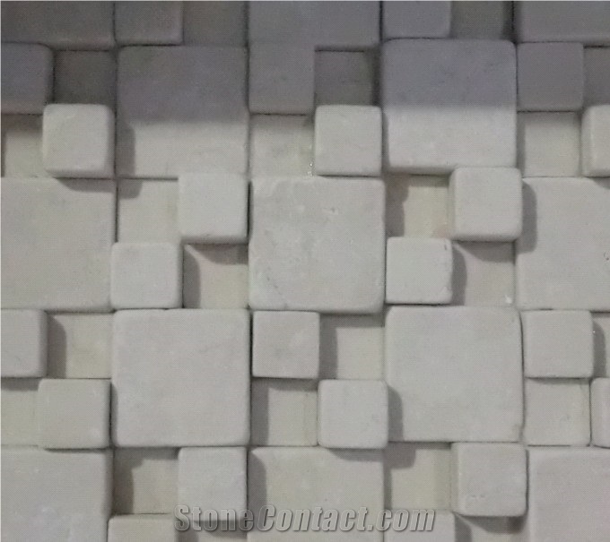 Natural Marble Mosaics, Mosaic Tile, Egyptian Beige Marble Mosaics