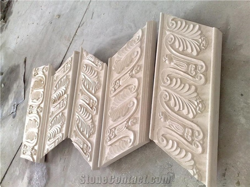 White Marble Column Base
