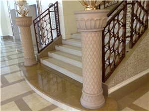 Mushroom Cream Column Used in Ningbo Huquan Hotel