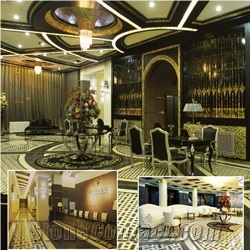 Volakas Mosaic Tile, Volakas Dramas White Marble Mosaic