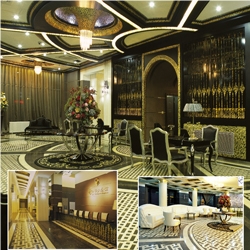 Volakas Mosaic Tile, Volakas Dramas White Marble Mosaic