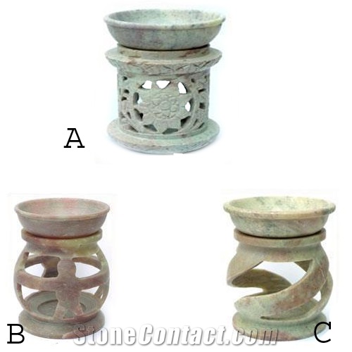 Soapstone Oil Warmer, Aromatherapy Diffusers, Arom