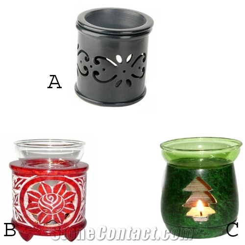 Soapstone Oil Warmer, Aromatherapy Diffusers, Arom