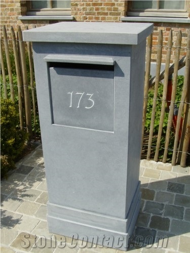 Bluestone Mailbox, Grey Blue Stone Mailbox