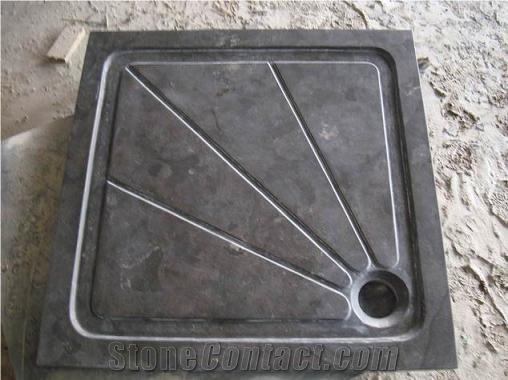 Cina Bluestone Shower Tray, Black Blue Stone Shower Tray