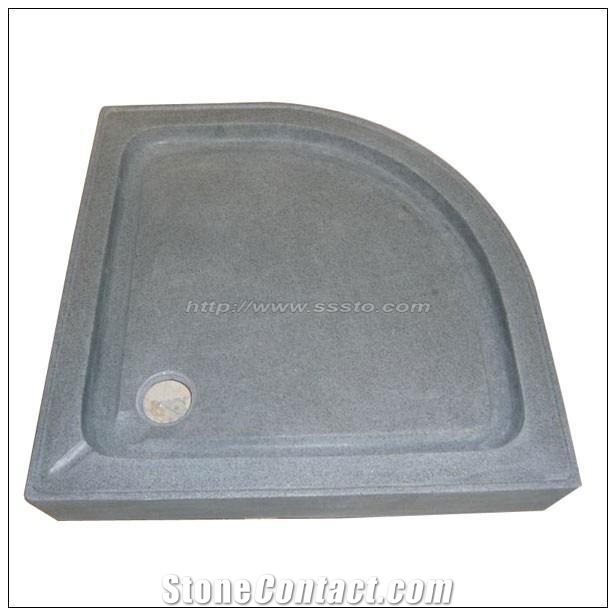 Cina Bluestone Shower Tray, Black Blue Stone Shower Tray