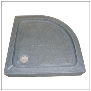 Cina Bluestone Shower Tray, Black Blue Stone Shower Tray
