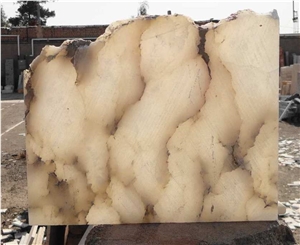 Cloudy White Alabaster Slab & Tile, Iran Beige Alabaster
