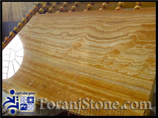 Giallo Alabastor, Persian Gold Travertine Slabs