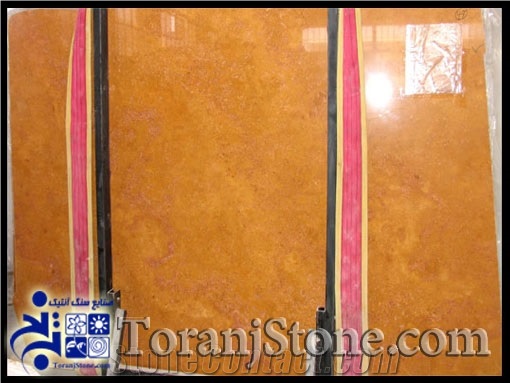 Gold Makoo, Yellow Makoo Travertine Slabs